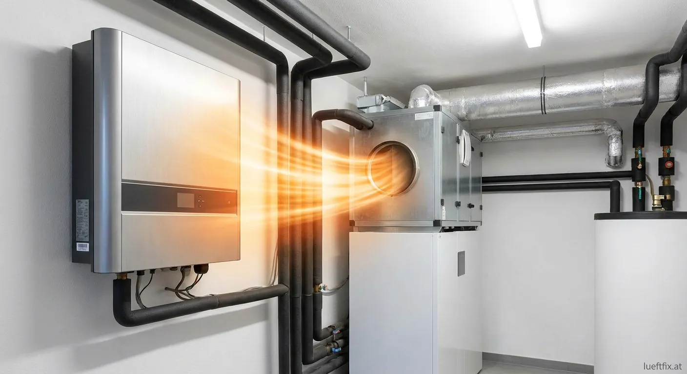 Technische Anlage zur Nutzung von Wechselrichterabwärme