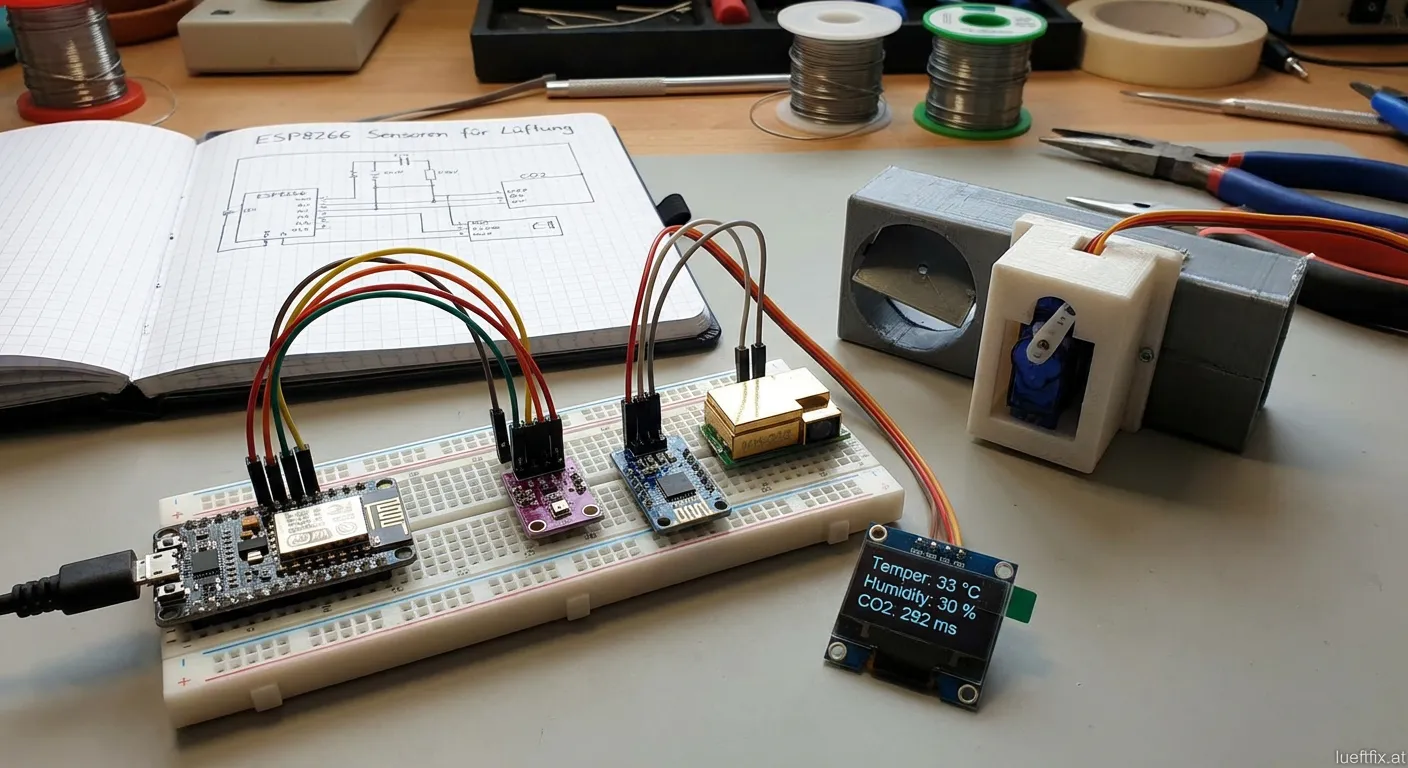 ESP8266 Sensor Modul für Lüftungsanlage