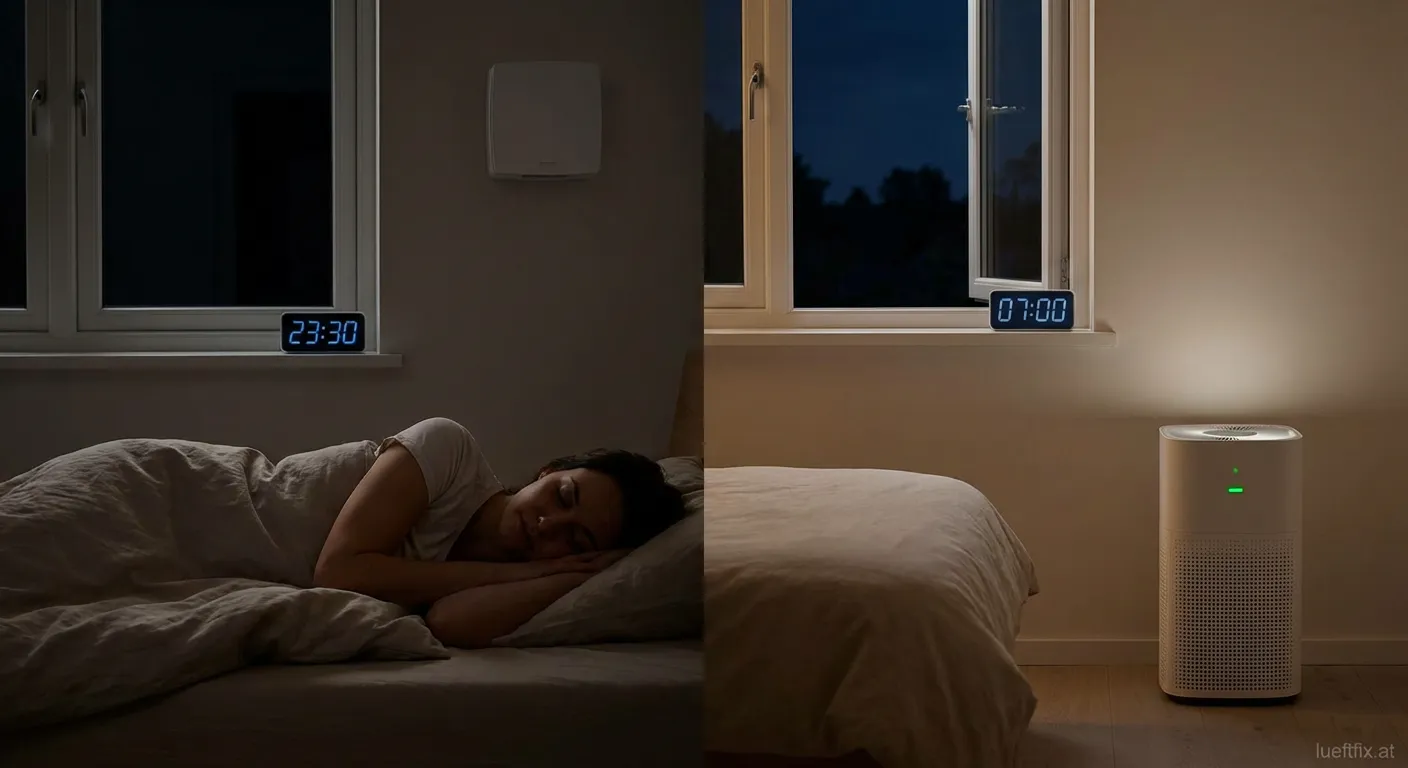 Lüftungsanlage Steuerung Nachtmodus Einstellungen